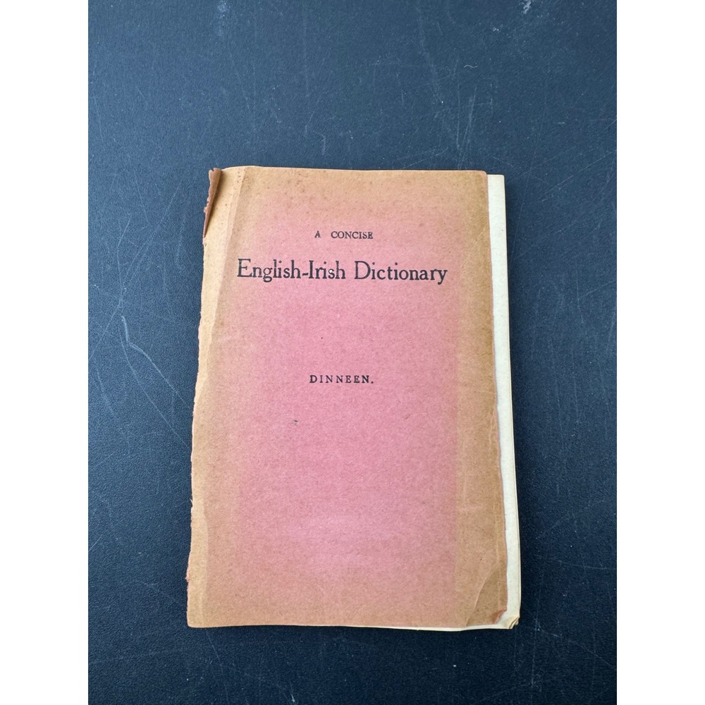 Vintage A Concise English-Irish Dictionary Dinneen Paperback Irish Book Shop NYC